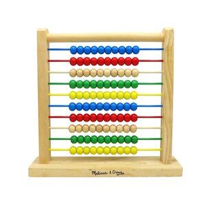 Melissa & Doug Abacus Wooden Counting Toy Educational 11.5 Inches High